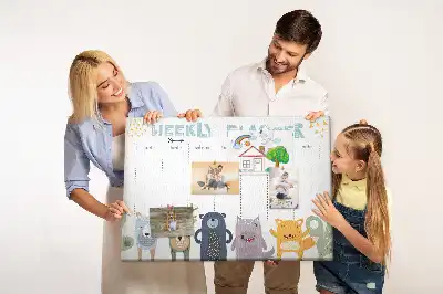 Korková tabule Týdenní dětský plánovač
