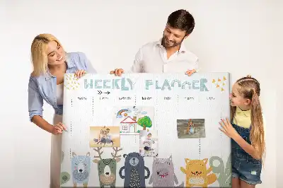 Korková tabule Týdenní dětský plánovač