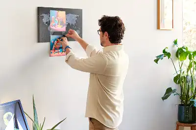Nástěnka do dětského pokoje 3D mapa světa