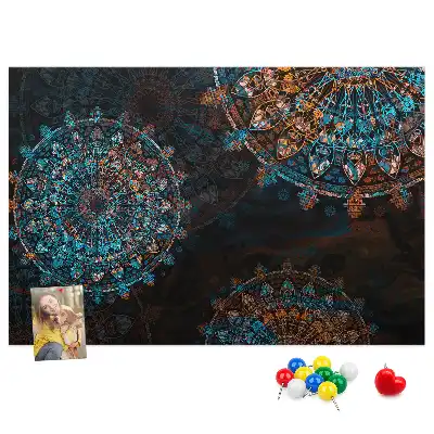 Nástěnka do dětského pokoje Vzor mandaly