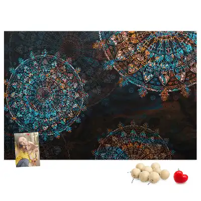 Nástěnka do dětského pokoje Vzor mandaly