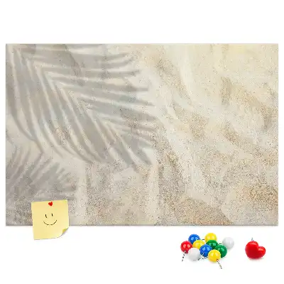 Korková nástěnka Stín palmy na písku