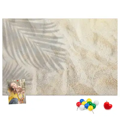 Korková nástěnka Stín palmy na písku