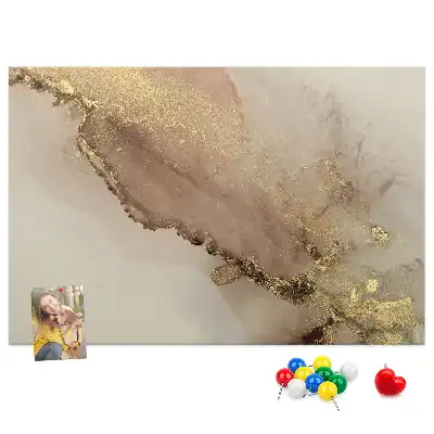 Nástěnka do dětského pokoje Zlatý mramor