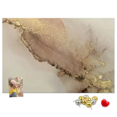 Nástěnka do dětského pokoje Zlatý mramor