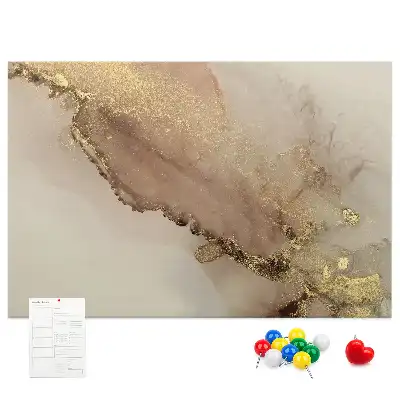 Nástěnka do dětského pokoje Zlatý mramor