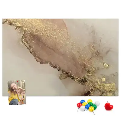 Nástěnka do dětského pokoje Zlatý mramor