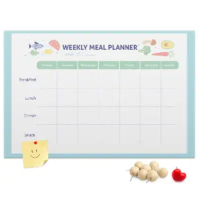 Korková nástěnka do kuchyně na poznámky a menu