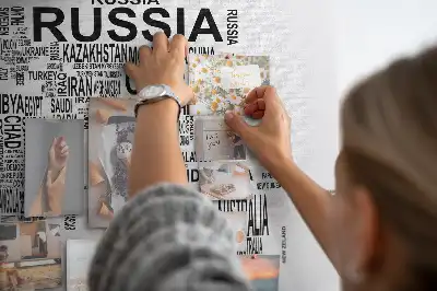 Nástěnka do dětského pokoje Kontinenty tvořené písmeny