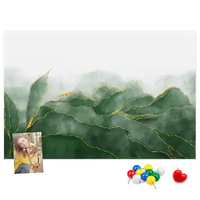 Nástěnka korková Abstraktní listy