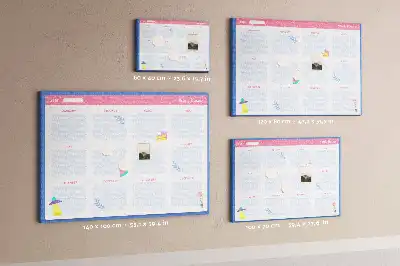 Korková tabule Měsíční plánovač