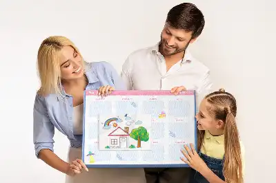 Korková tabule Měsíční plánovač