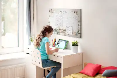 Korková tabule Plánovač útulného domova