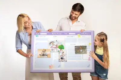 Korková tabule Růžový roční diář