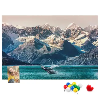Nástěnka do dětského pokoje Velrybí voda