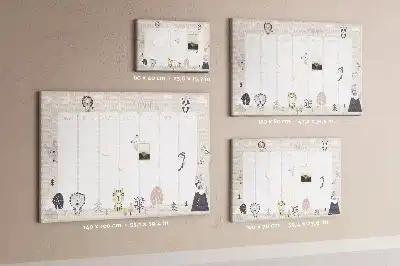 Nástěnka korková Týdenní plán