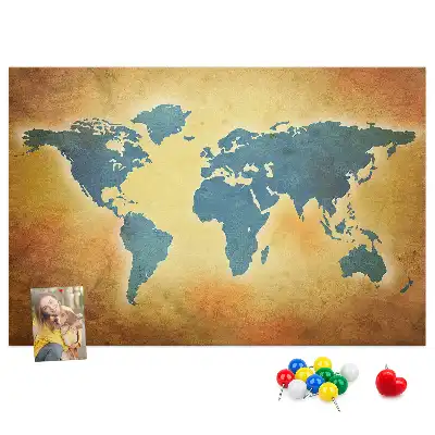 Nástěnka korková Mapa starého světa
