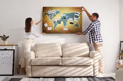 Nástěnka korková Mapa starého světa