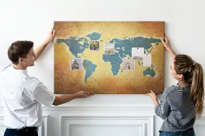 Nástěnka korková Mapa starého světa
