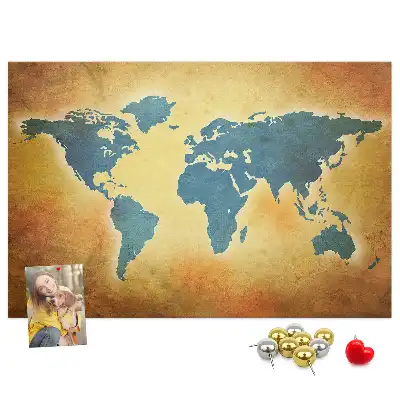 Nástěnka korková Mapa starého světa