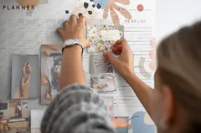 Korková tabule Plánovač na celý týden