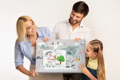 Nástěnka do dětského pokoje Kreslená mapa
