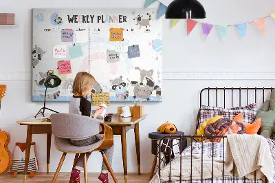 Nástěnka korková Týdenní plánovač pro děti