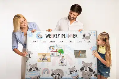 Nástěnka korková Týdenní plánovač pro děti