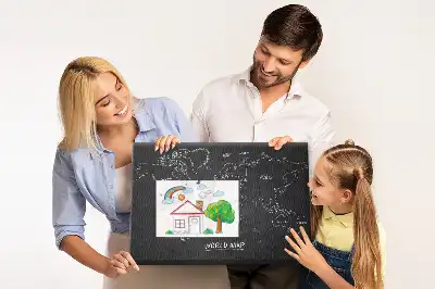 Nástěnka korková Země na mapě světa