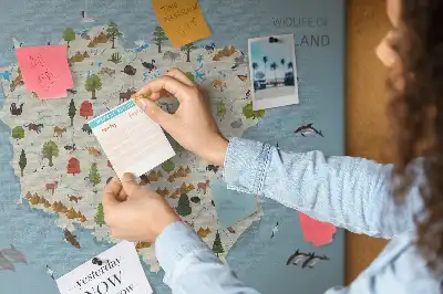 Korková nástěnka Mapa zvířat Polska