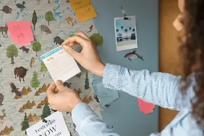 Korková nástěnka Mapa zvířat Polska