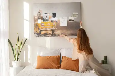 Nástěnka do dětského pokoje Dovolená autem