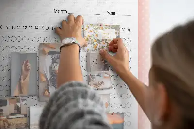 Korková nástěnka pro sledování každodenních cílů