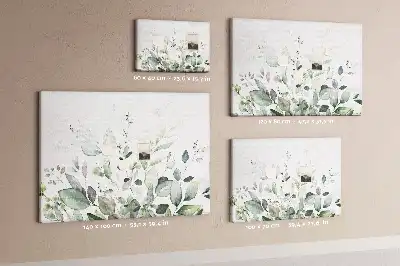 Nástěnka do dětského pokoje s motivem botanických listů