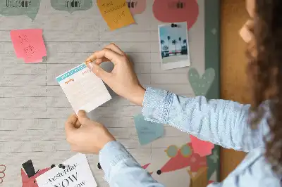 Korková tabule Týdenní plánovač pro děti