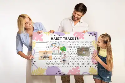 Korková nástěnná tabule pro sledování návyků