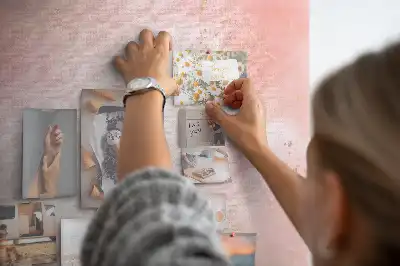 Korková nástěnka Růžový mramor