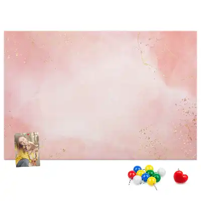 Korková nástěnka Růžový mramor