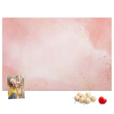 Korková nástěnka Růžový mramor