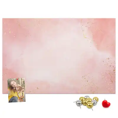 Korková nástěnka Růžový mramor
