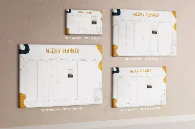 Korková tabule Týdenní plánovač