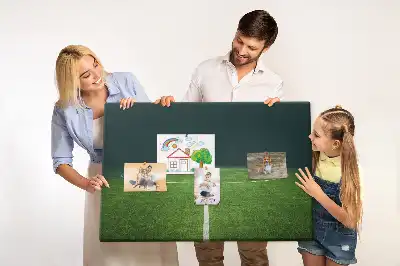 Nástěnka do dětského pokoje s motivem fotbalového hřiště