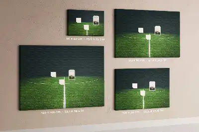 Nástěnka do dětského pokoje s motivem fotbalového hřiště
