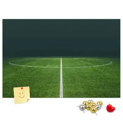 Nástěnka do dětského pokoje s motivem fotbalového hřiště