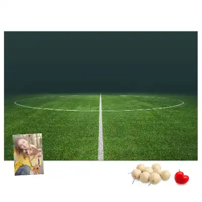 Nástěnka do dětského pokoje s motivem fotbalového hřiště
