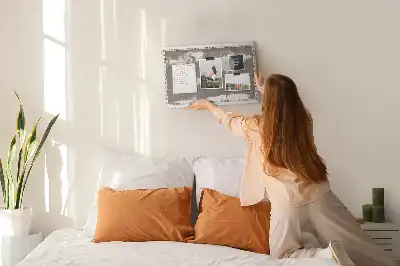 Nástěnka do dětského pokoje Hnědá mapa světa