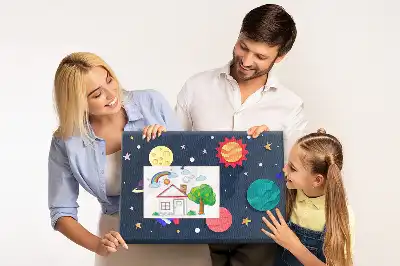 Nástěnka do dětského pokoje Dětský vesmír