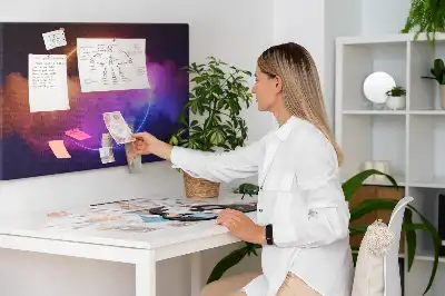 Nástěnka korková 3D abstrakce kouře