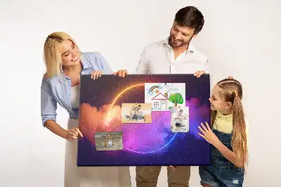 Nástěnka korková 3D abstrakce kouře