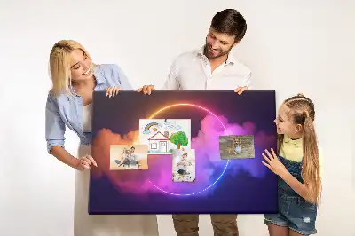 Nástěnka korková 3D abstrakce kouře